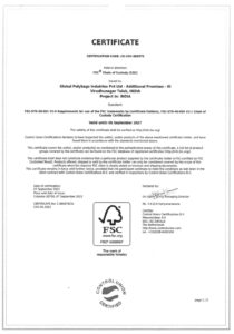 FSC Certificate Global1